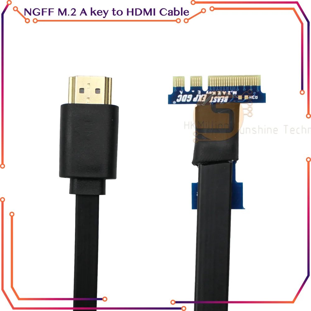 

NGFF M.2 A key to HDMI Cable Adapter for Mini Pci-e Version EXP GDC Graphics Card Adapter for Laptop