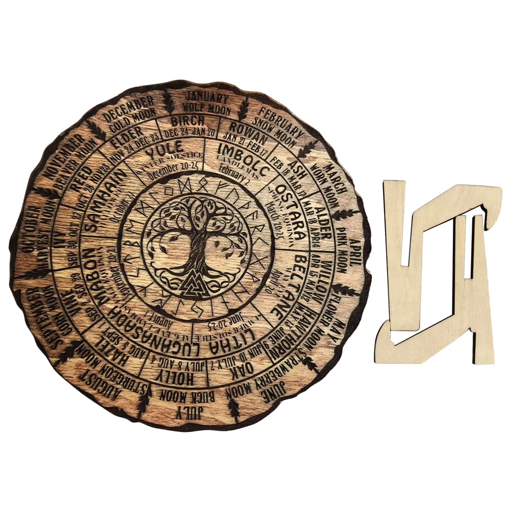 

Wooden Calendar Ornaments Vintage Decor Calendars Home Decoration Tree Holiday Countdown Year Wall The Sign
