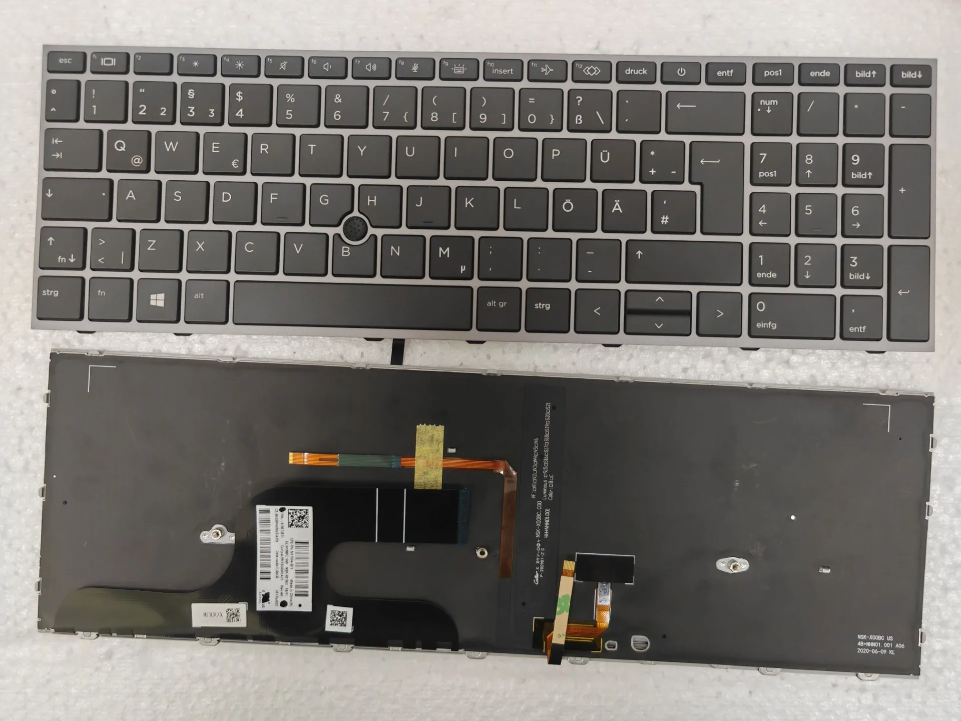 

German Backlight Keyboard For HP Zbook Fury 15 G7 G8 With Backlit Keyboard