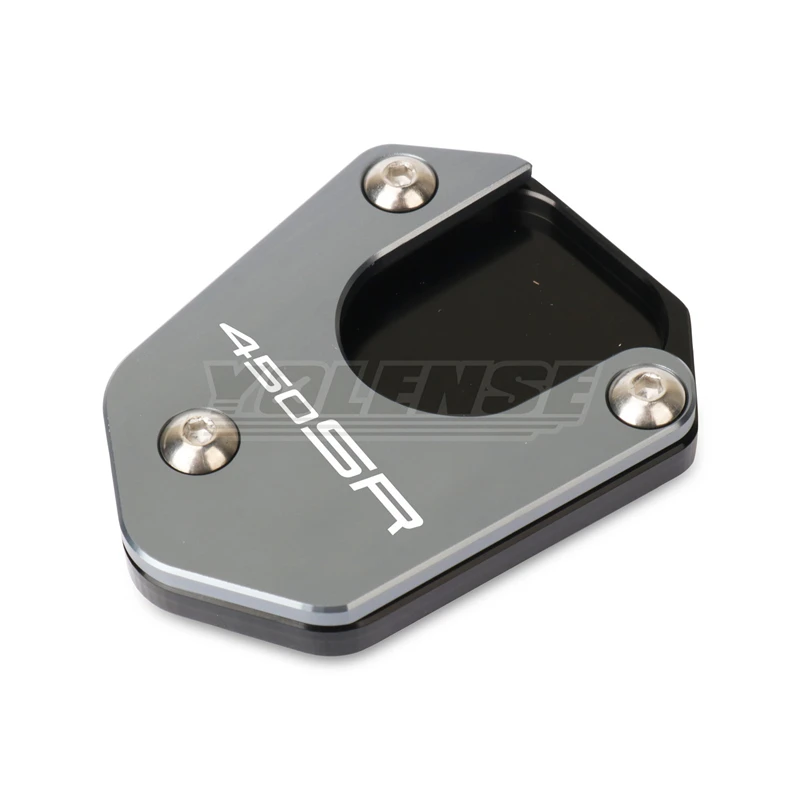 يصلح ل CFMOTO 450NK 450SR 450CLC CF 450 NK SR CLC 2023 2024 2025 دراجة نارية CNC الجانب حامل مسنده لوحة موسعة وسادة للقدم #2