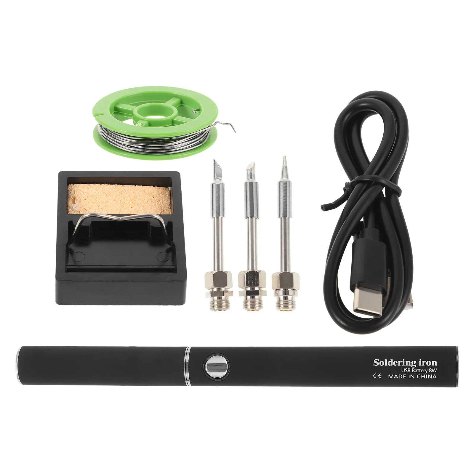 

1Set Rechargeable USB Cordless Soldering Iron Portable Mini Soldering Pen Kit Lightweight Tool for Electronics Repair and
