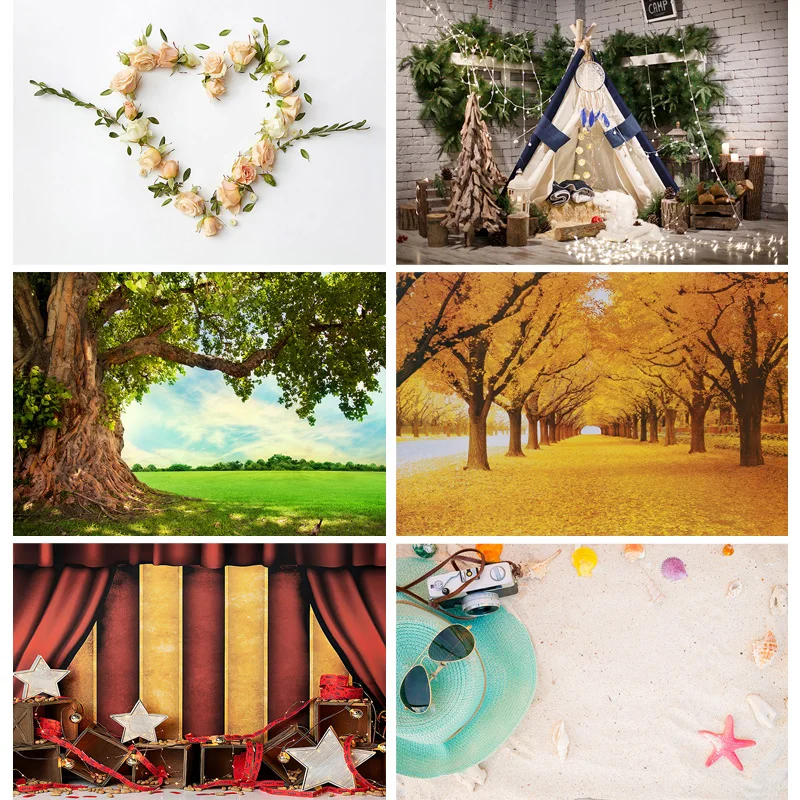 

ZHISUXI Vinyl Photography Backdrops Props Flower Board Landscape Children's Birthday Photo Studio Background 22612 ZHDT-03