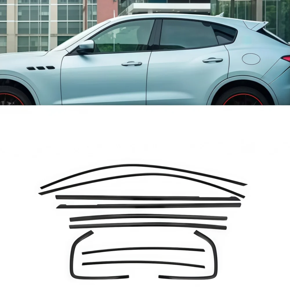 Bright Black Window Trim For Maserati Levante 2016-2023