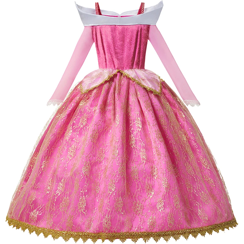 Disney Meisjes Slapen Beauty Jurken Aurora Cosplay Kostuums Briar Rose Prinses Jurk Meisjes Verjaardagsfeestje Kleding 2-12 Jaar