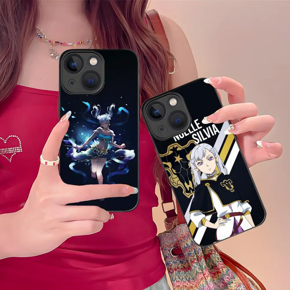 Black Clover Noelle Silva Phone Case for iPhone 16 15 14 13 12 11 X XR XS 8 7 Pro Max Plus Mini Colour Printing Silicone Cover