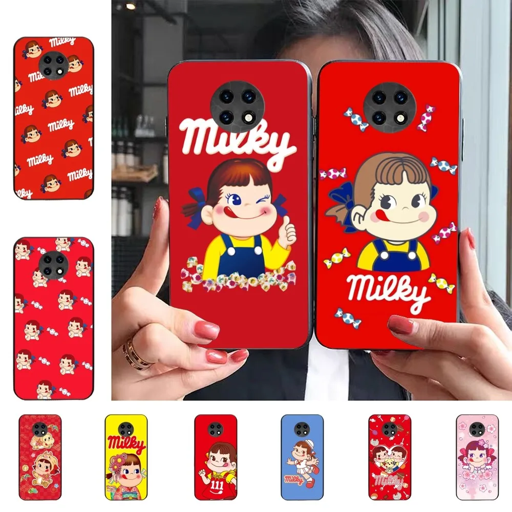 F-Fujiya M-Milky P-Peko C-chan Cartoon Phone Case For Redmi 5 6 7 8 9 10 Plus Pro 6 7 8 9 A GO K20 K30 K40 Pro Plus F3 Fundas