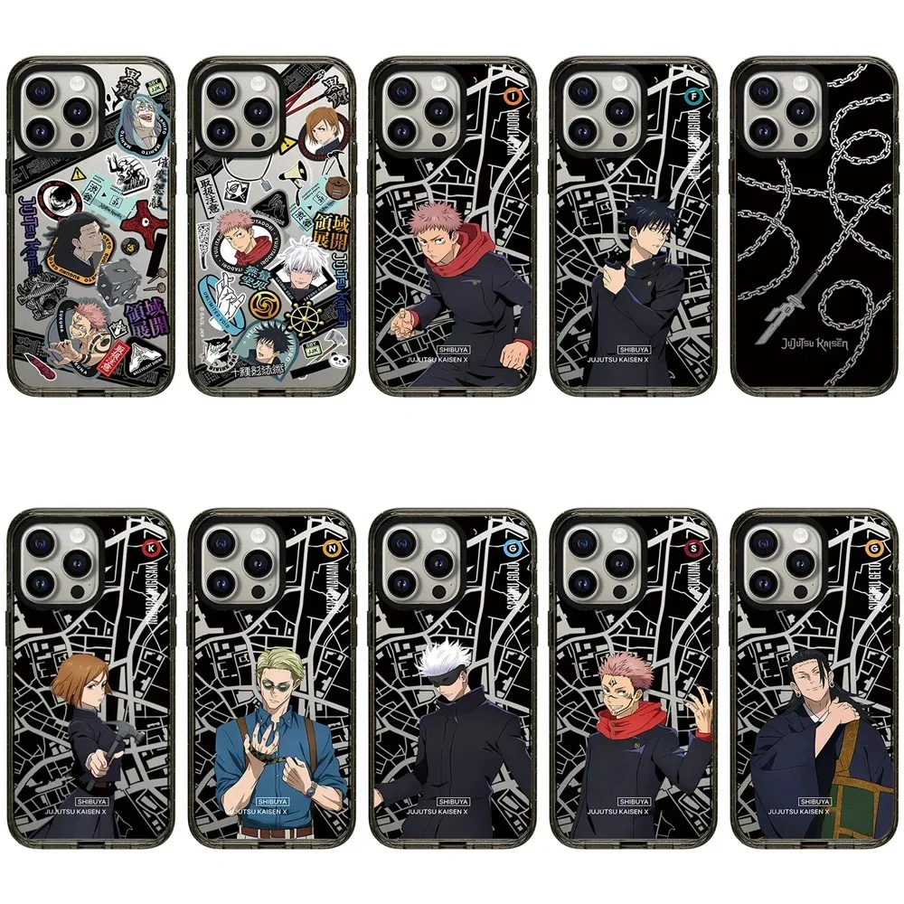 2.5 Acrylic Anime SHIBUYA Engraved Letters Phone Case Cover for IPhone 12 13 14 15 Pro Max Case