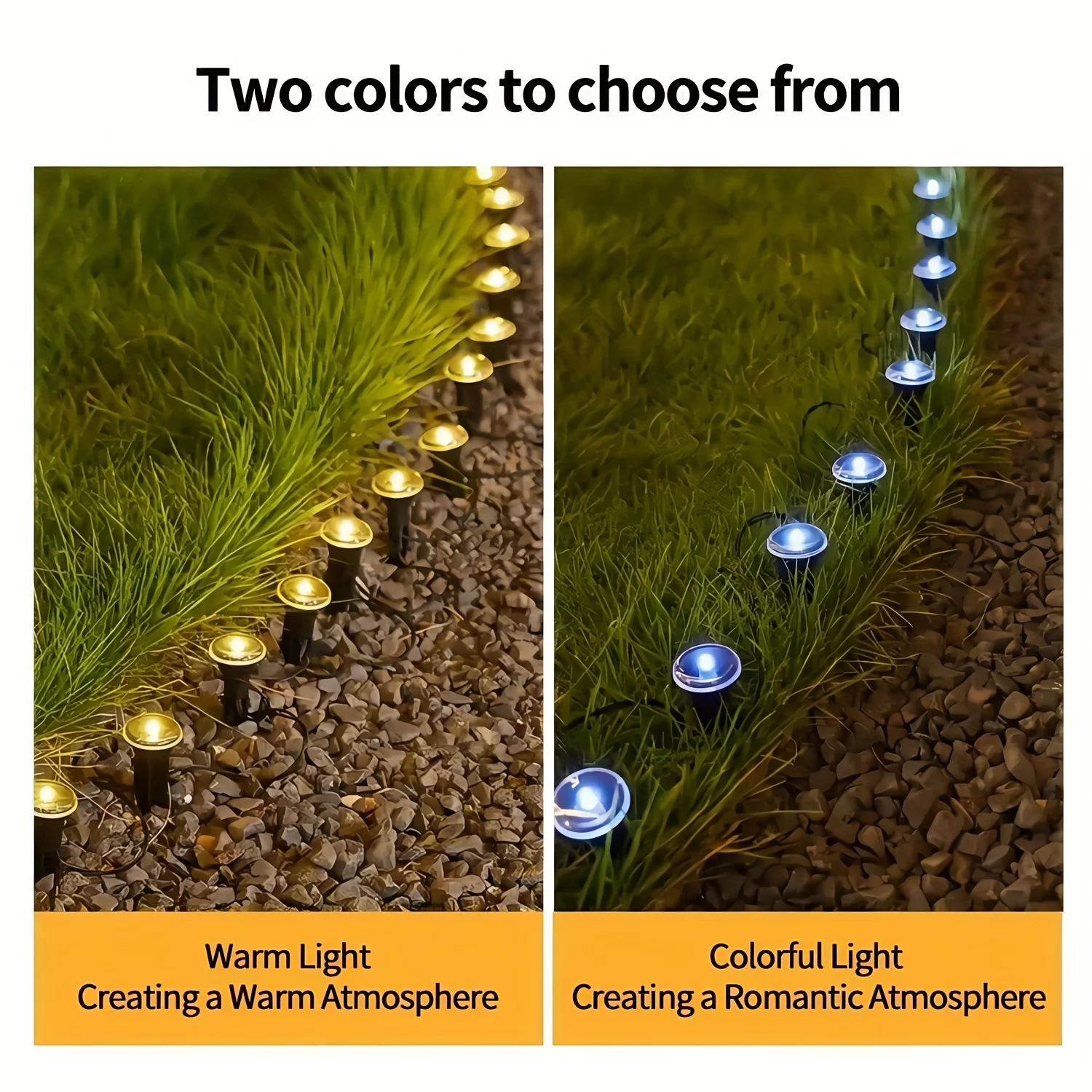 Secret Garden Glow Solar In-Ground Path Lights, Outdoor Waterproof Walkway Disk Lights for Yard Driveway Decoration