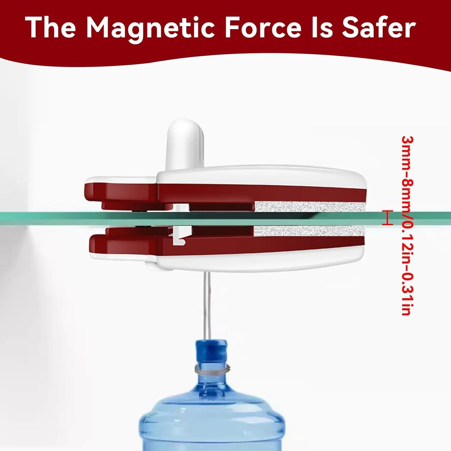 2025 تنظيف فعال للمنزل والنوافذ الشاهقة مع أداة تنظيف الزجاج المغناطيسية الجديدة، مزدوجة الجوانب ومغناطيسية قوية