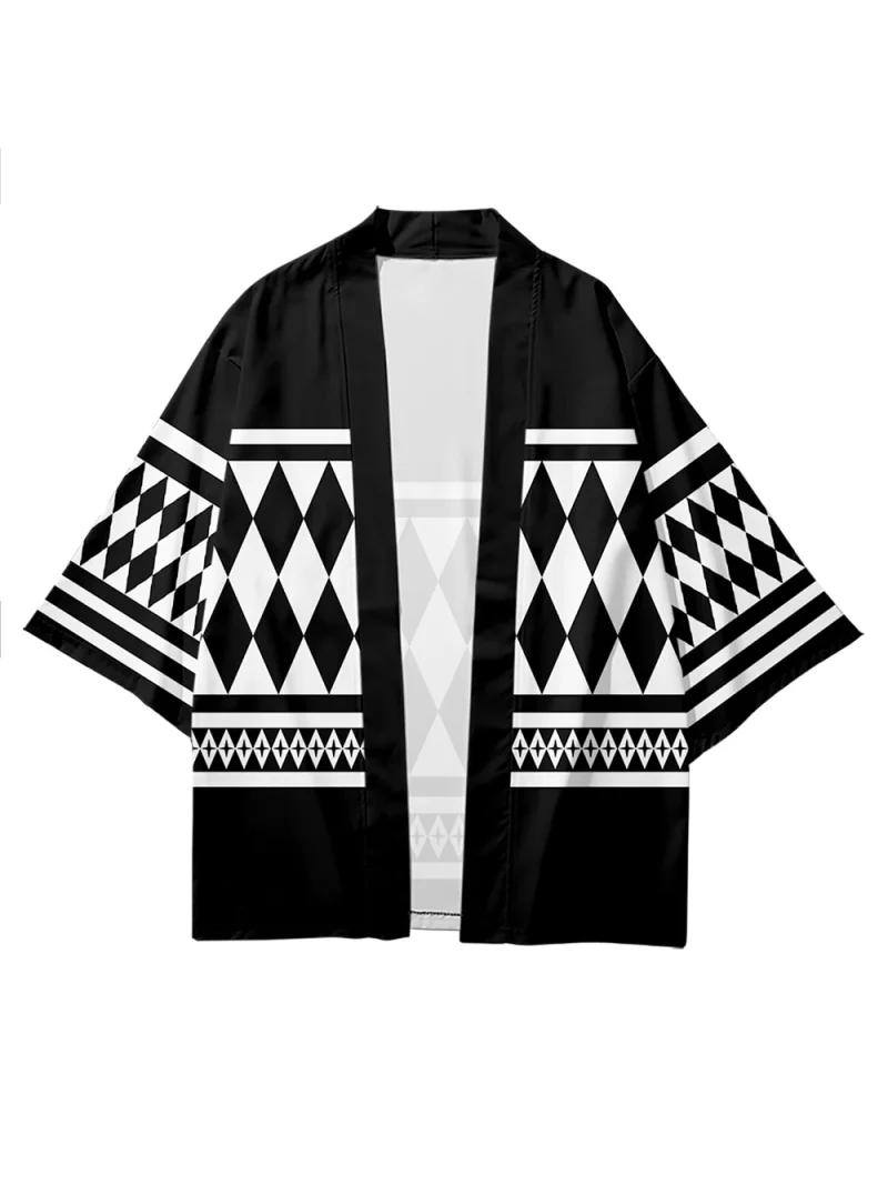 

New Anime Cosplay Printed Kimono Women's Men's Harajuku Japanese Yukata Robe Fashion Kimono Street Cosplay Cardigan Shirt