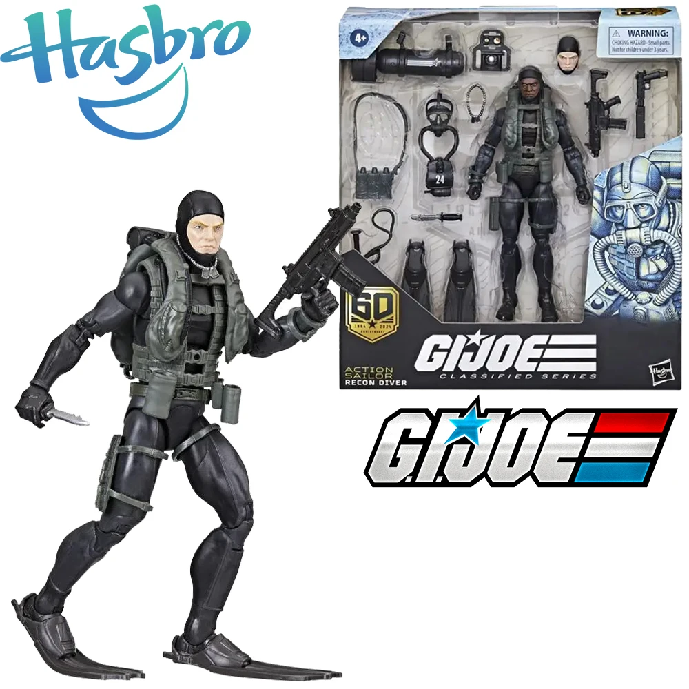 

In Stock Original Hasbro G.I. Joe Classified Series 60Th Anniversary Action Sailor Recon Diver Action Figures Model Toys