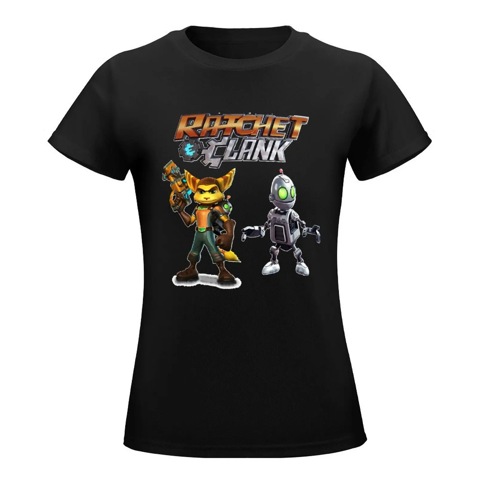 Ratchet and Clank T-Shirt summer top cute clothes Women tops