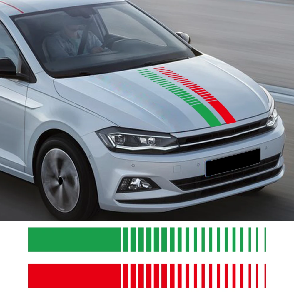 Car Front Hood Sticker PVC Decal Decorative Sticker Creative Car Accessories Waterproof Styling Decals Self-adhesive Film