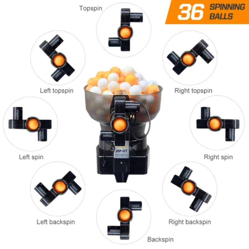 Robot Portable de Tennis de Table, Machine à Balle de Ping Pong, Régulation de 40mm, Entraînement existent