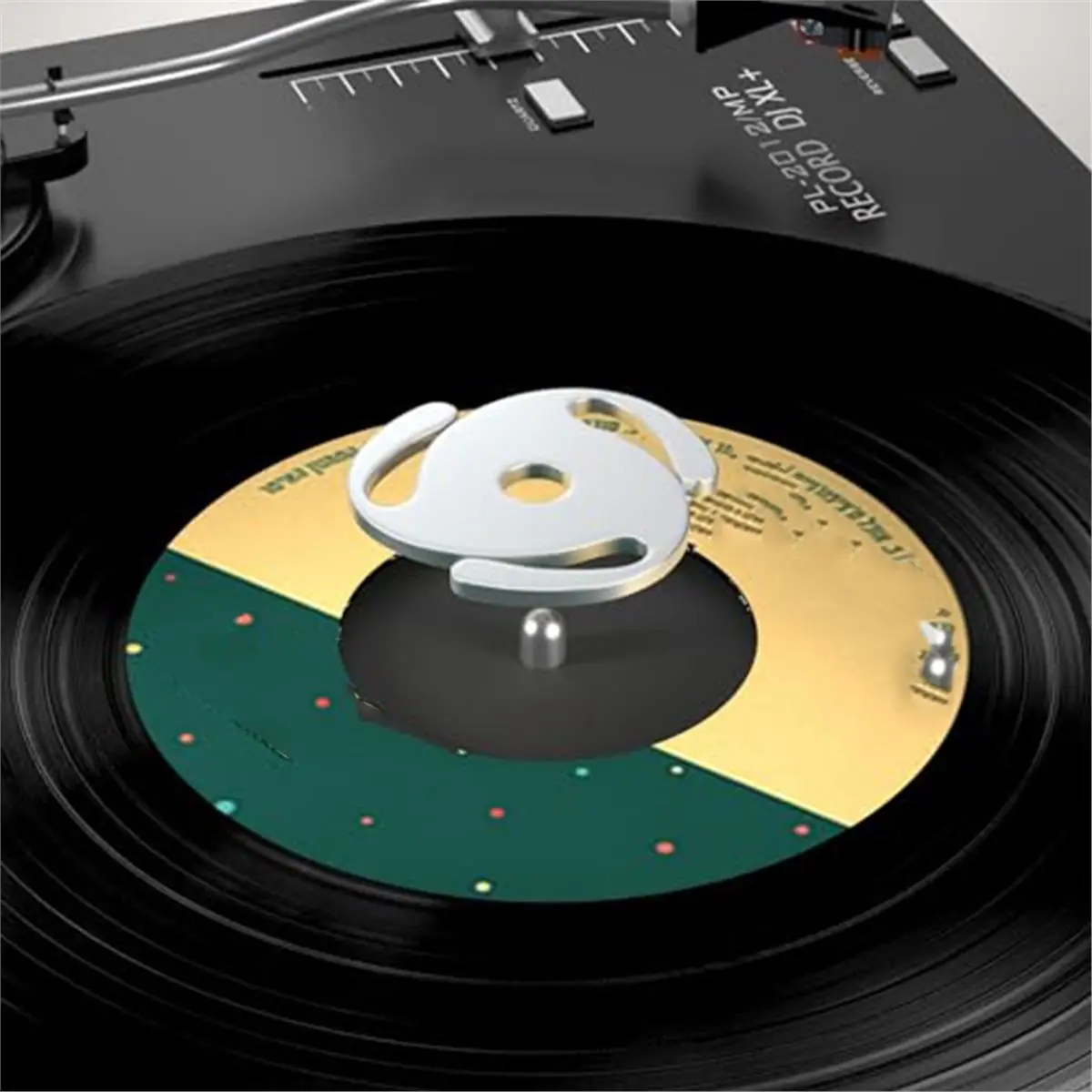 New Electronics 45 RPM Record Adapter Insert 45 Vinyl Record Solid Aluminum Adaptor for 7 Inch Vinyl Record Turntables