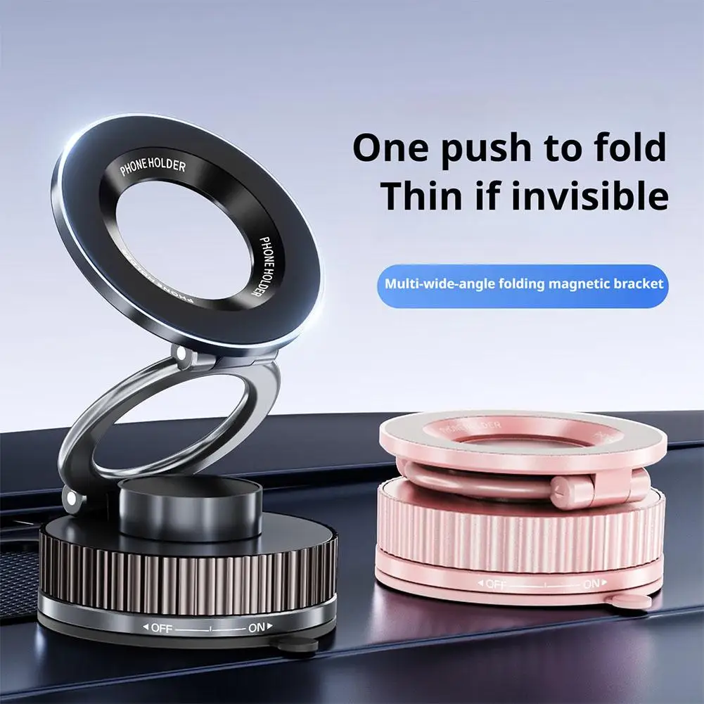 Pieghevole ‌ Supporto per telefono per auto 360 °   Regolabile ‌ Supporto per auto Magsafe ‌   Con forte ‌ Supporto a ventosa ‌   Vestibilità universale per tutti gli smartphone