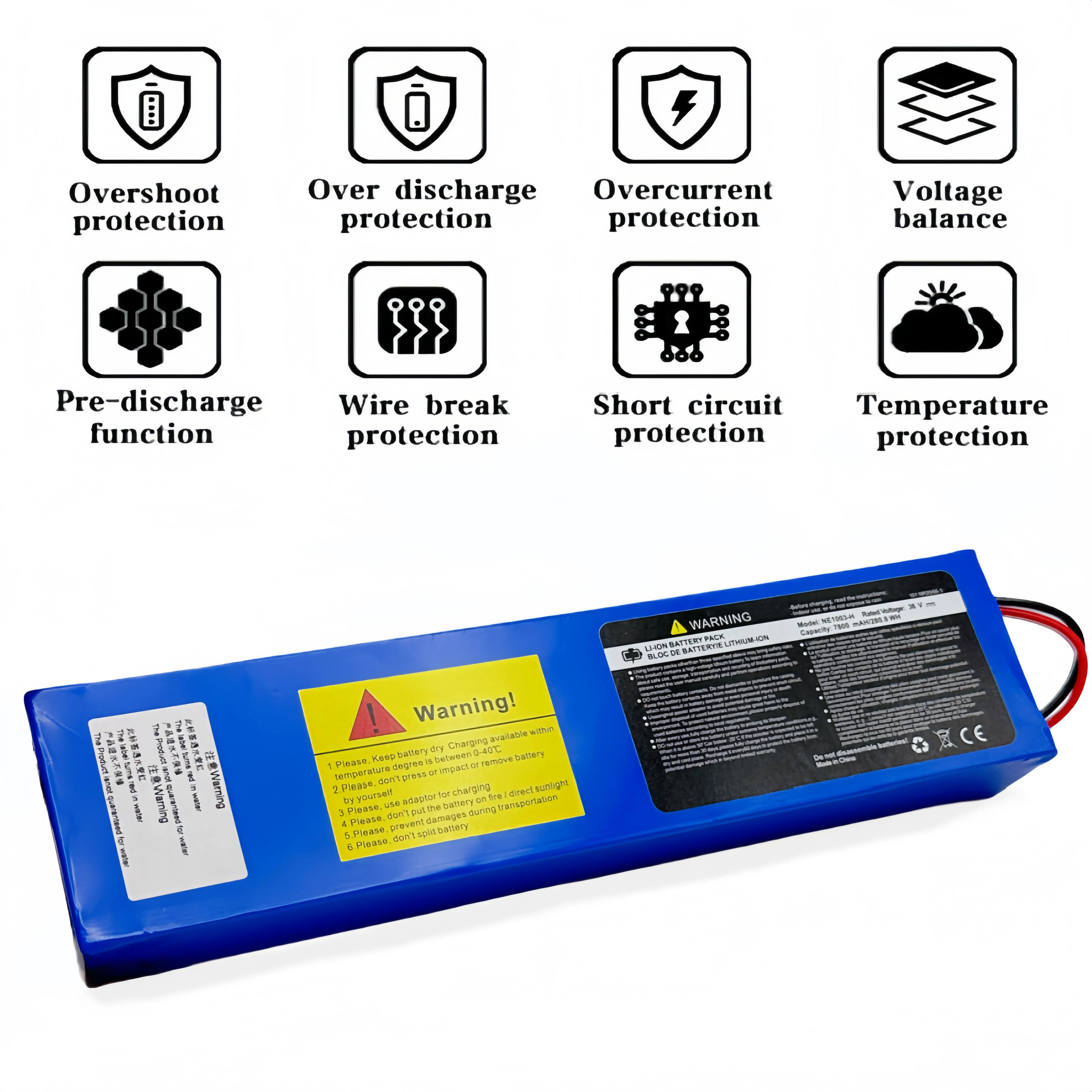 

10S3P 36V 7800mAH 18650 Lithium-Ion Battery Pack Suitable for KUGOO S1 S2 S3 Electric Scooters etc accessories with BMS+charger