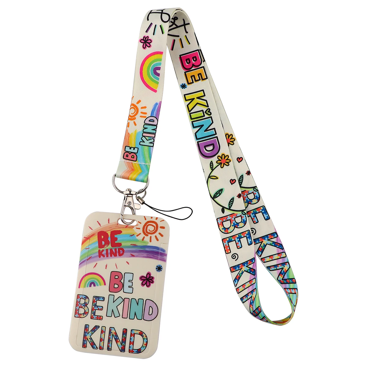 Rainbow Lucky Day Pink Lanyard Charm, Gift