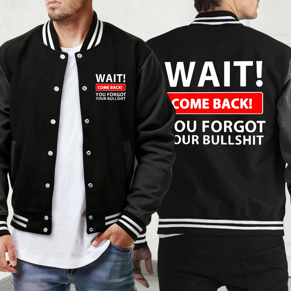 

They Not Like Us Creativity Print Men'S Autumn Menswear Street Fashion Jackets Classic Loose Baseball Jersey Comfy Pocket Coat