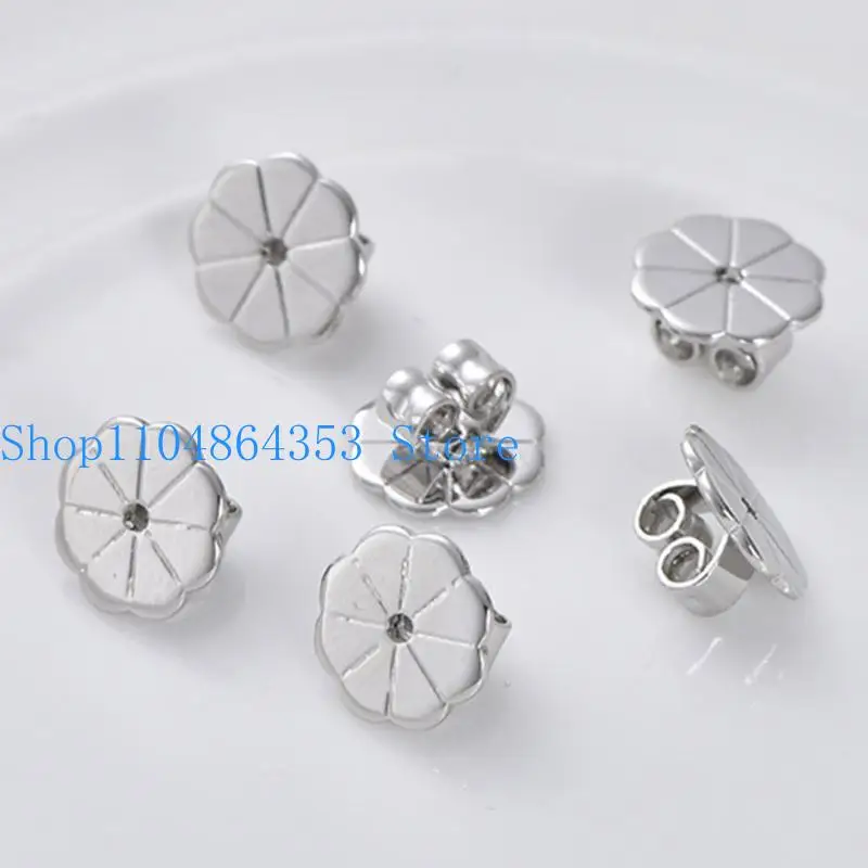 

652F 10pcs Comfortable Earring Stoppers for Women Girls Earring Backs Replacements Heavy Earring Support Accessories