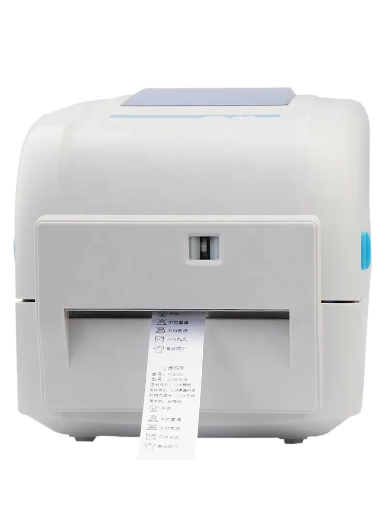 300dpi Tag Washing Mark Barcode Garment Label Printer With Auto Cutter Wash Care Label Printers For Garments