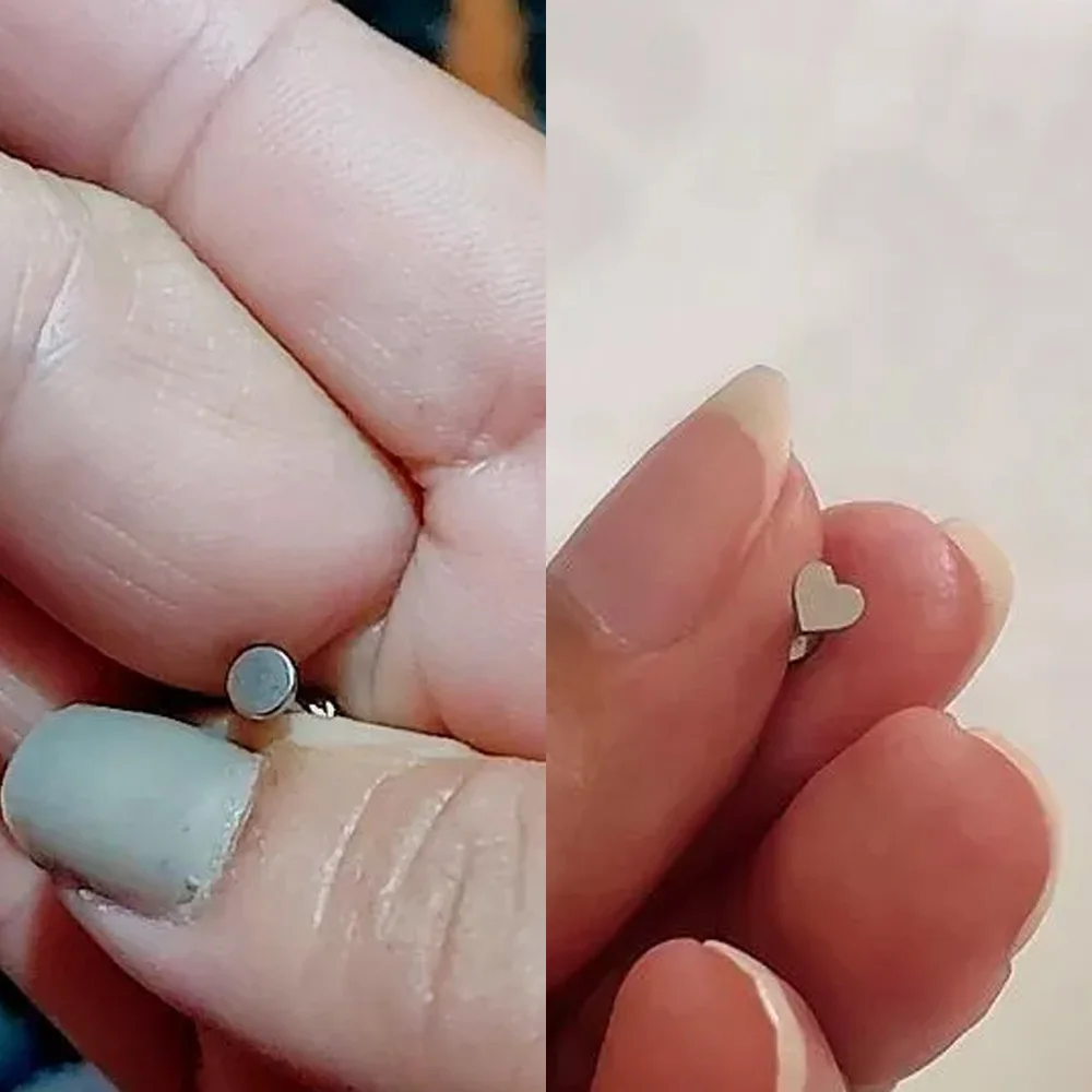 ASTM F136 Titan Innengewinde Lippenpiercing Nasenstecker Ohrringe Eloxierte Piercing-Körperschmuck Großhandel – Detail 3