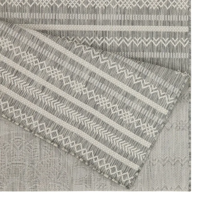 صن شاين GC_HAR2018 فضي 7 أقدام 10 بوصة. × 10 قدم 3 بوصة. سجادة منطقة داخلية/خارجية