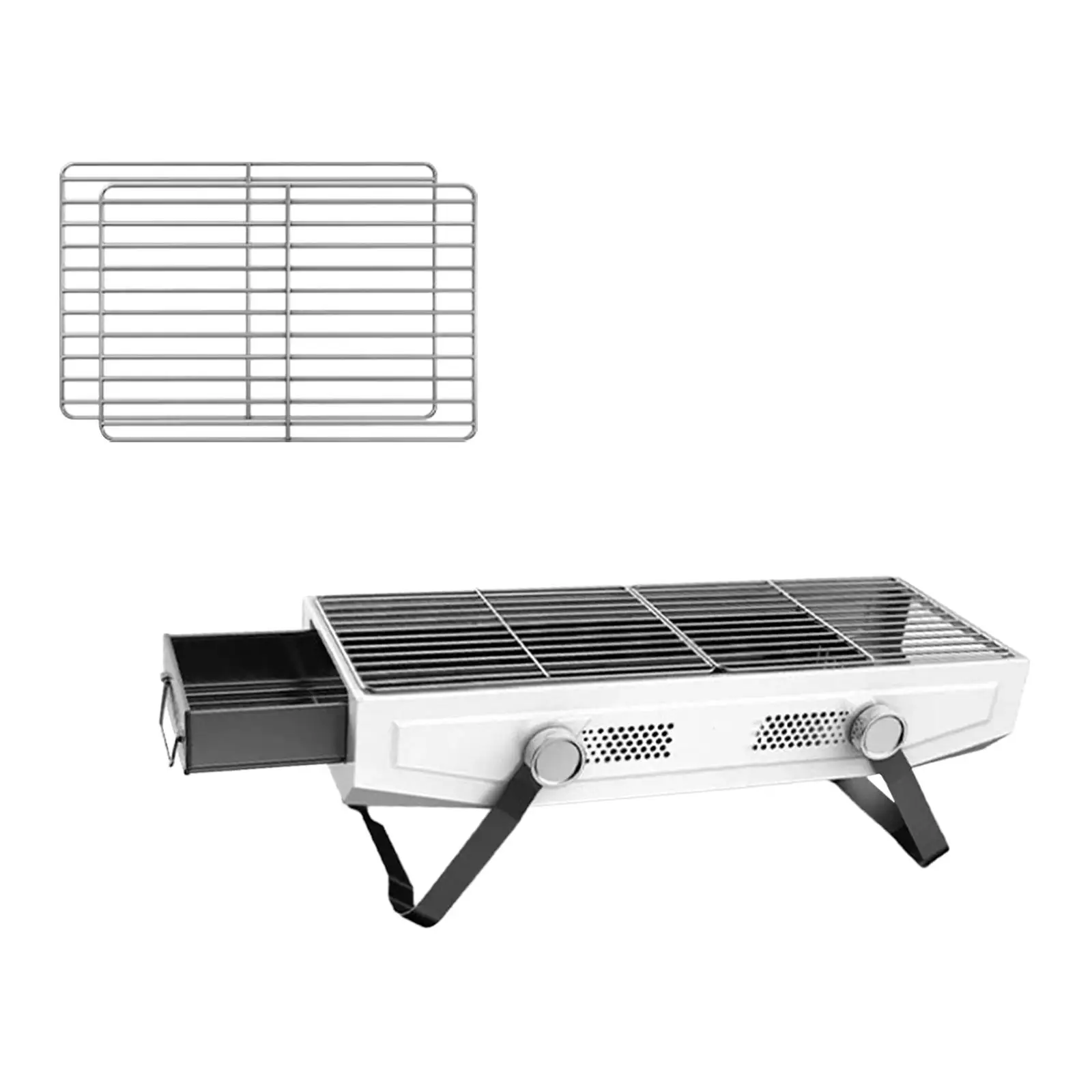 الشواء التخييم شواء الفحم شواء موقد الخشب حرق للطي شواء للفناء المشي لمسافات طويلة الظهر الرحلات ساحة #4