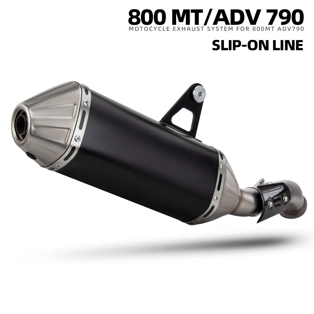 

800MT Exhaust Muffler For CF MOTO MT800 790ADV ADV790 Motorcycle Escape Kit Adventure Motorbike Slip on Line Tube with DB Killer