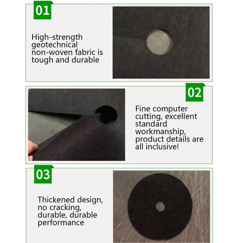 10Pcs New Tree Protection Weeds Mats Plant Trunk Protection Cover Breathable Woven Tree Cover Rings for Indoor Outdoor Garden