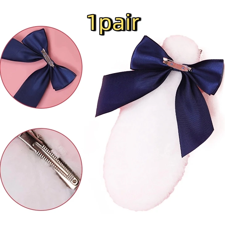 Ragazze peluche lunghe orecchie di coniglio fasce per capelli copricapo fascia abito accessori donna ragazza cosplay Lolita accessori per capelli cosplay