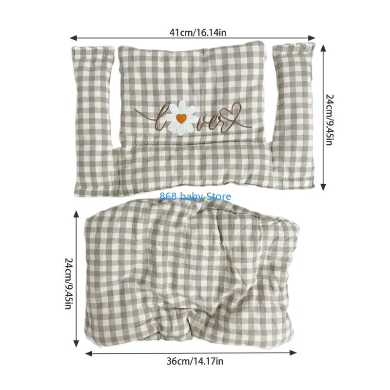 29EE Bantalan Katun Liner Bantal Pemisah Lembut Bunga Modis untuk Makan