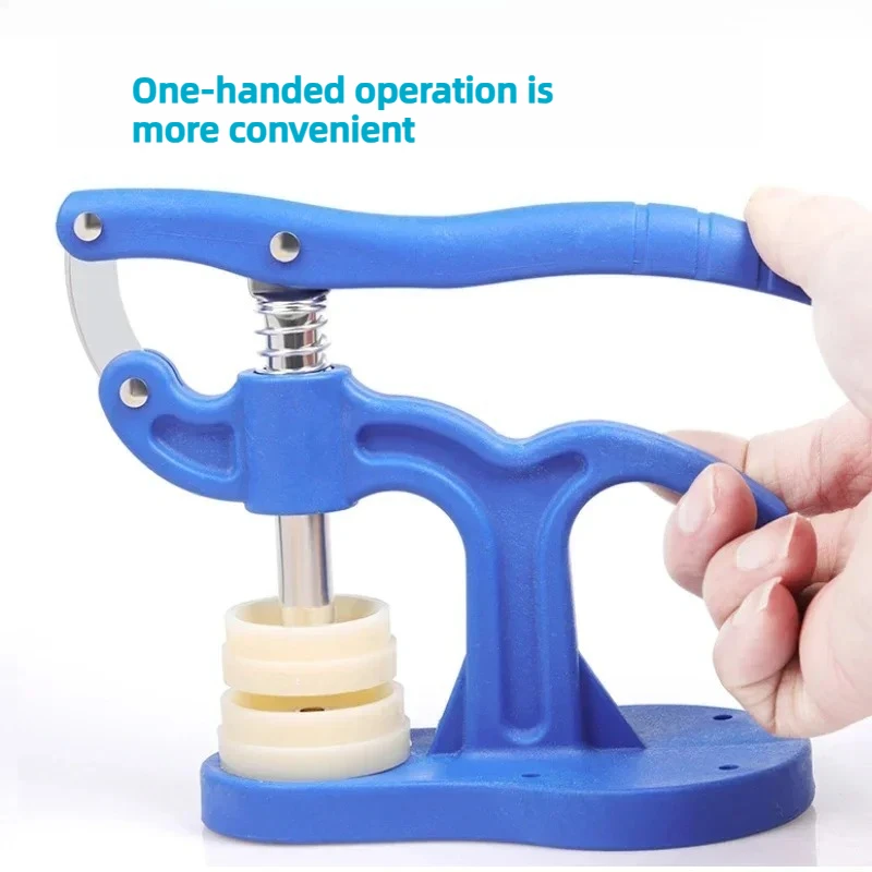 Pressure Repair Press Tool Watch Back Closer Watchmaker tools Case Crystal Glass Hand-tools with 12 plastic dies Accessory