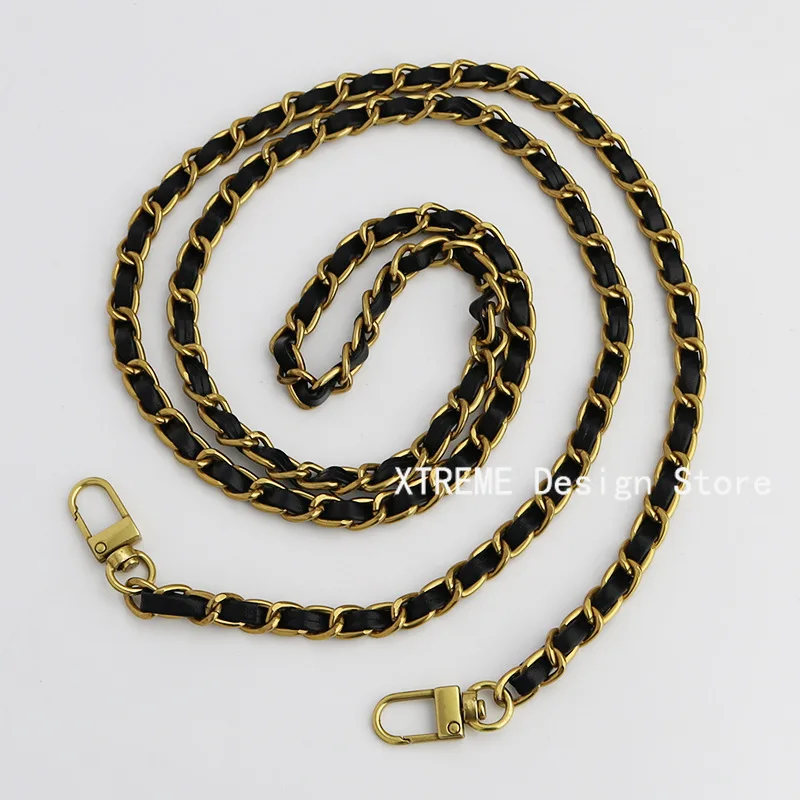 Black Bag Chain Accessories Gold Silver Women Shoulder Bag Chain Metal Chain Strap Crossbody Bag Belt for Handbag