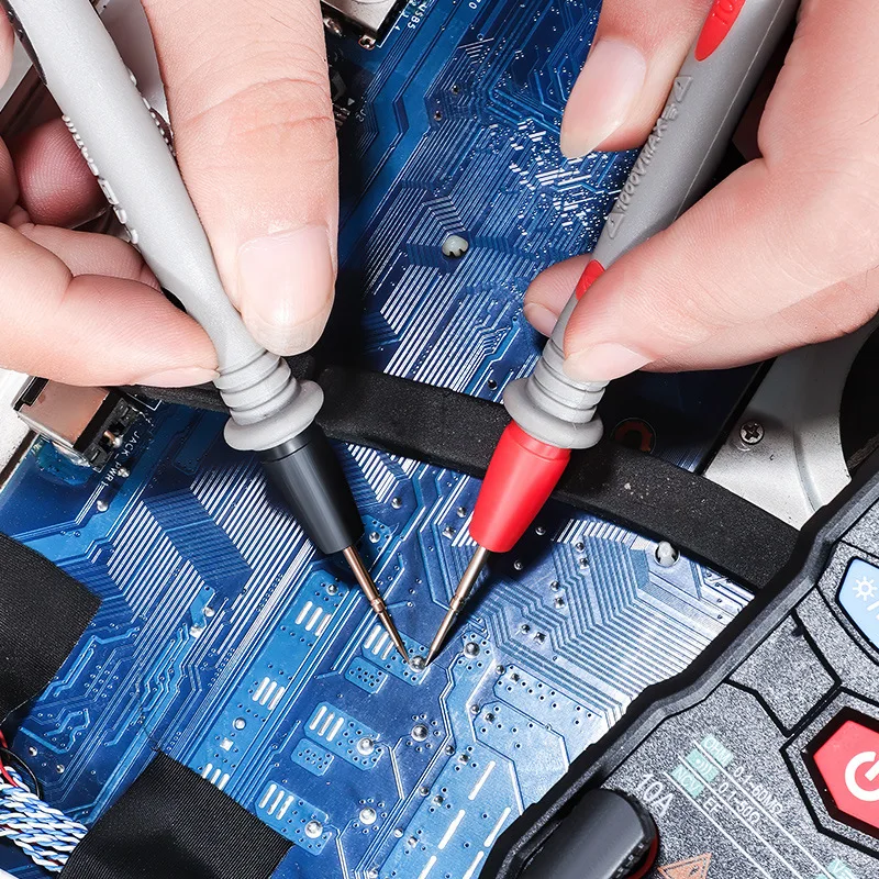Multimeter Test Leads Needle Pin Probe Silicone Wire Pen Cable Kit Universal Digital Multi Meter Tester For Electronics Repair
