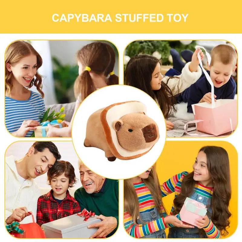 Capybara-Animal de peluche suave de 10 pulgadas, peluche Kawaii, almohada, muñecas de peluche, Animal realista, decoración del hogar