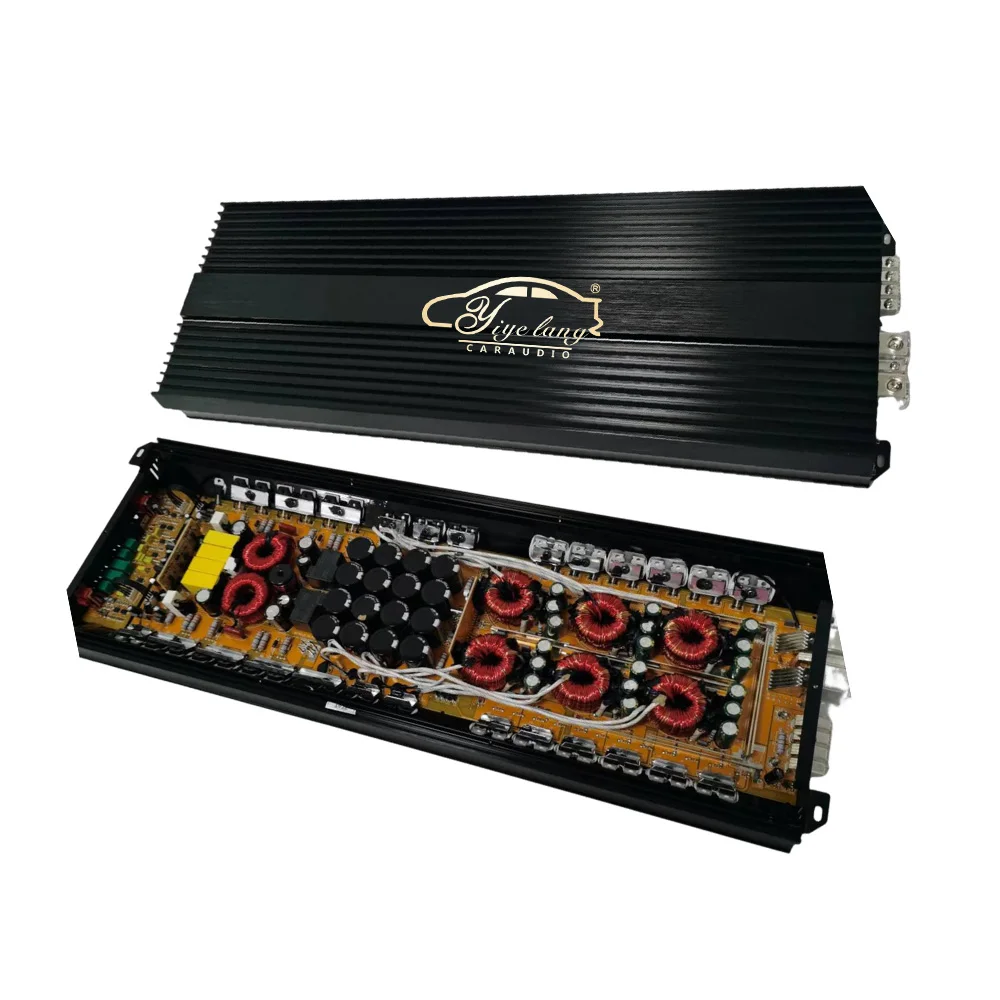 

High-Power 4500W Mono Class D Digital Car Audio Amplifier 12V Aluminium Subwoofer Speaker with Crossovers
