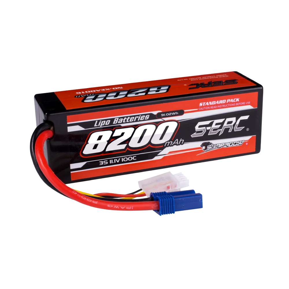 SUNPADOW 8200mAh 2S 3S 4S 7,4 V 11,1 V 14,8 V Lipo Batterie EC5 Stecker 100C für RC Auto Flugzeug DJI Lkw Tank Buggy Racing Boot Modelle