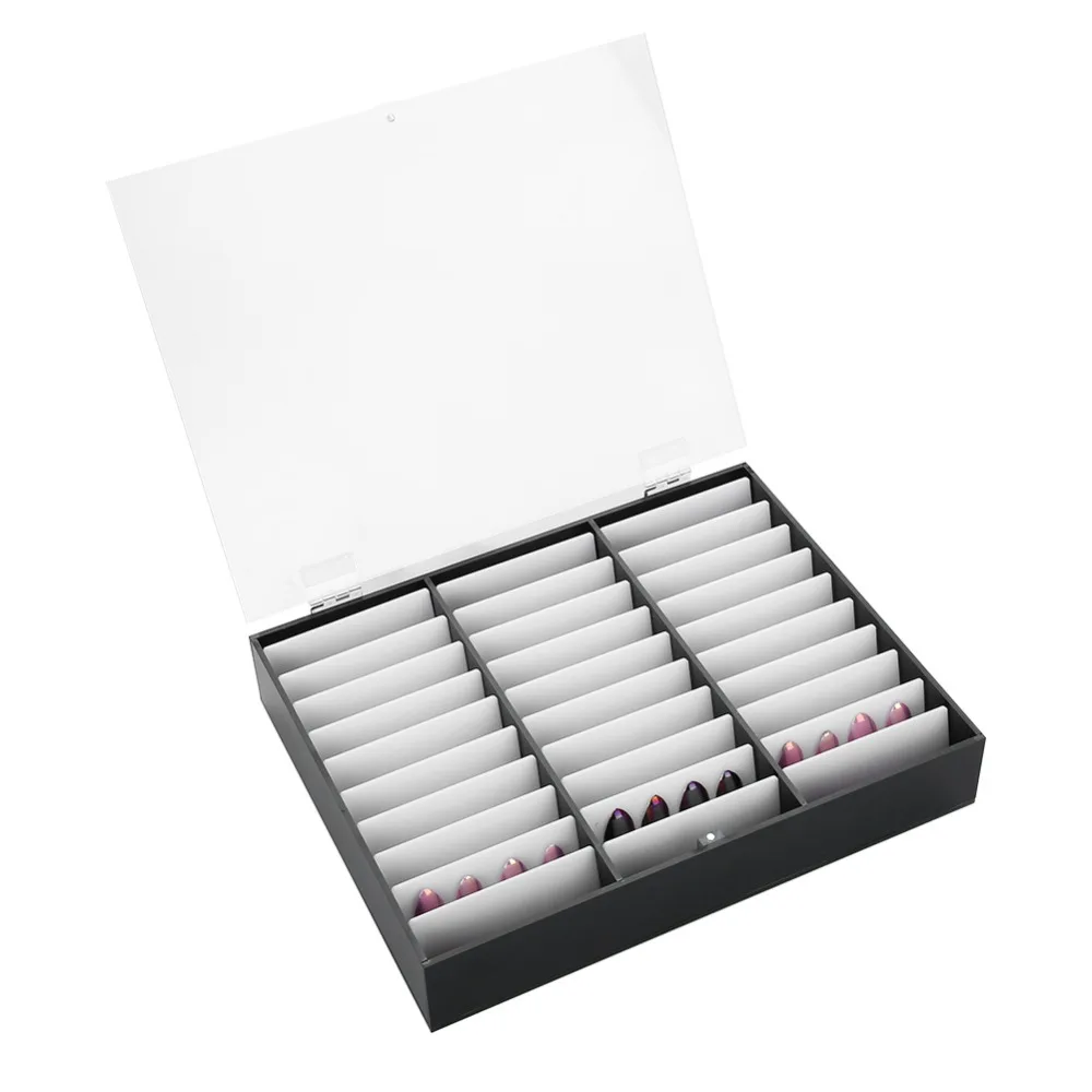 Empty Container Nail Art Storage Box Multiple Slots Decoration Container Fake Nail Display Case Nail Art Organizer Holder