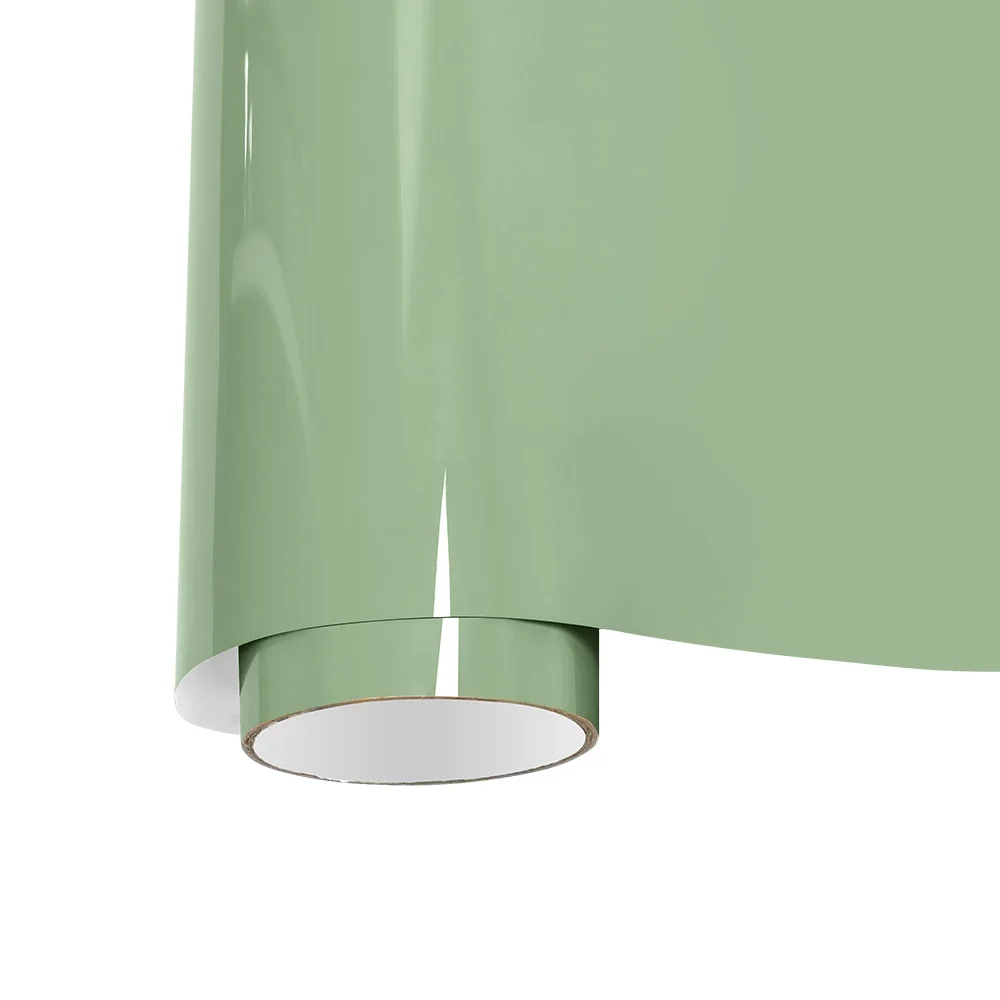 

High Glossy PET Crystal Khaki Green Car Wrap Vinyl Roll with Air Release for Motorcycle Stickers Car Body Films Adhesive Decor