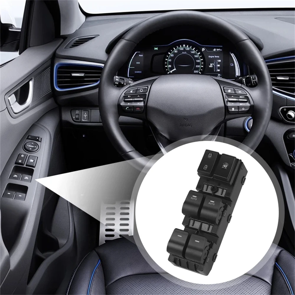 

Front Left Window Control Switch Electric Power Lifter Master for Hyundai Ioniq 2017 2018 2019 2020 2021 93570-G2020 93570G2020