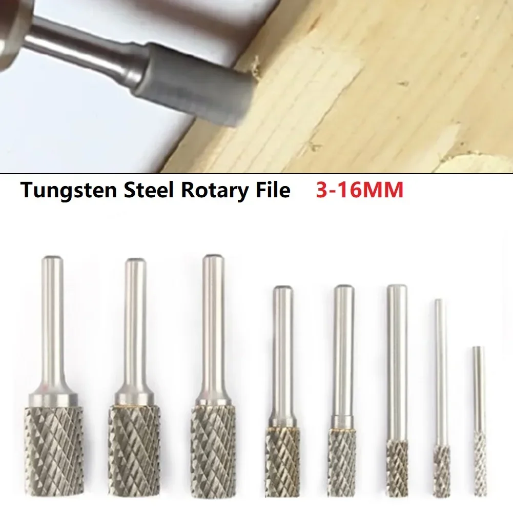 Double Cut Rotary Burrs Bit B Type Tungsten Carbide Rotary File For Metal Wood Files 3mm 6mm Shank Abrasive Tools