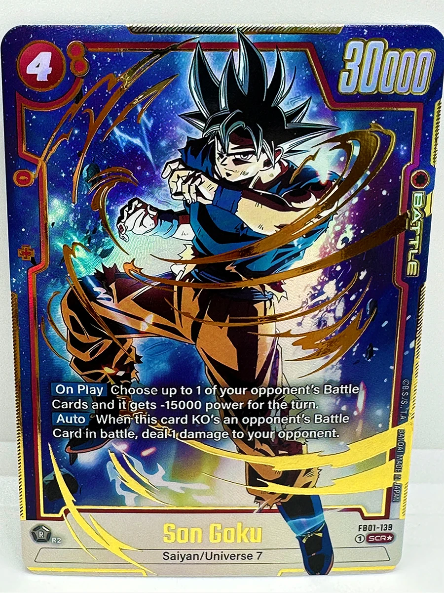 Super Kartenspiel Fusion World Saiyan Goku Broli Spielzeug Hobbys Sammlerstücke Spielkollektion Anime-Karten