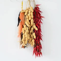 Arrival Artificial Fake Decorative Fruit Lifelike Foam Dish Onion Garlic Corn Red Pepper Squid Kitchen Decoration