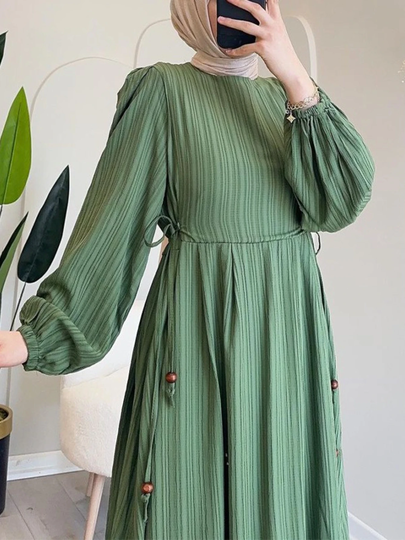 Eid Women Dress Muslim Abaya Party Jalabiya Ramadan Long Dresses Lantern Sleeve Vestidos Largos Arab Long Robe Morocco Kaftan