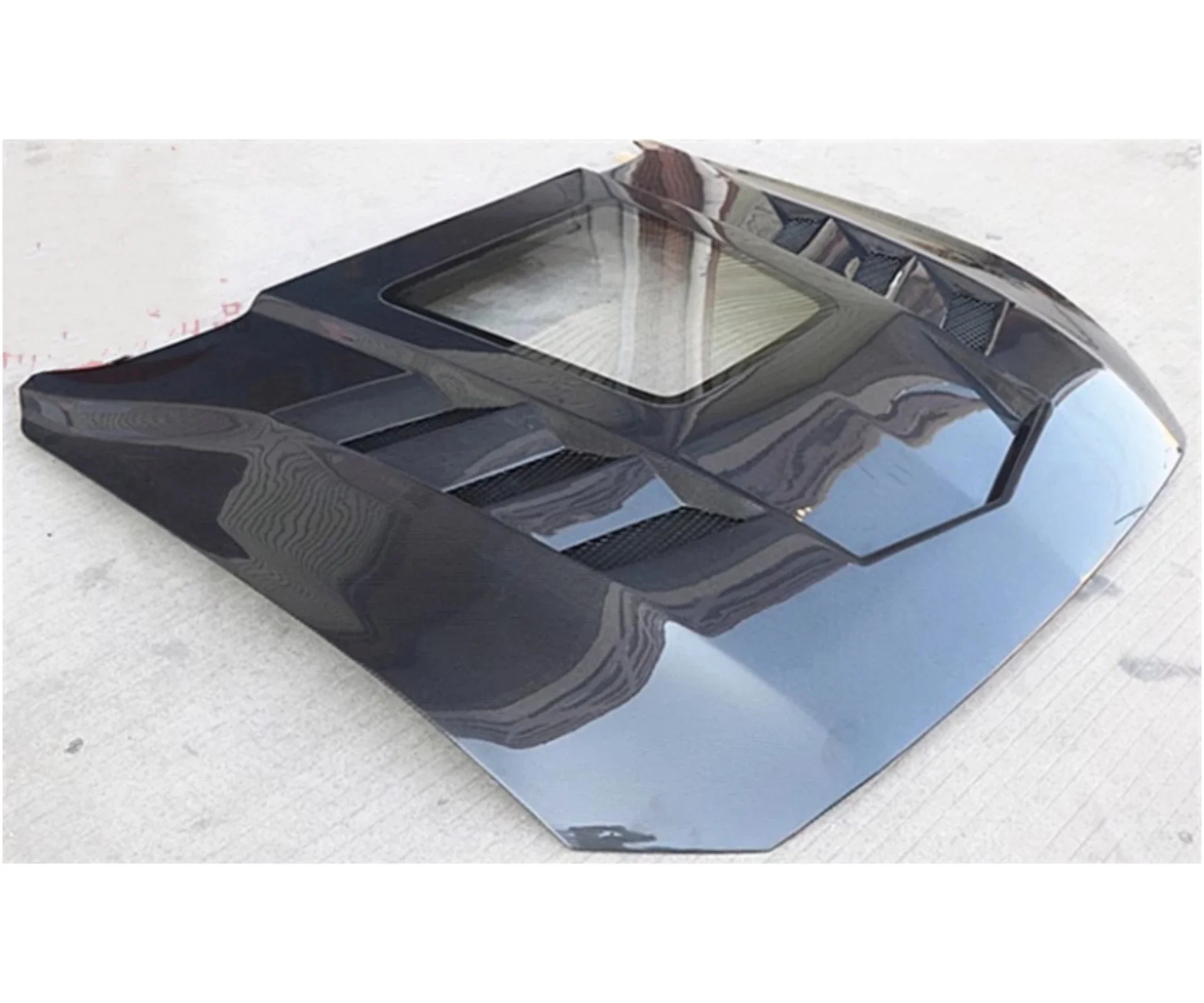 Carbon Fiber Engine Cover Resin Hood for Ford Mustang 2015-2017 Convert Transparent Bonnet Body Kit Car Accessories