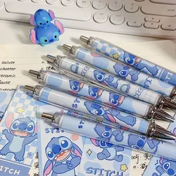 Stitch Disney Cartoon Kawaii Leuke Student Hooguitziende Gel Pen Examen Speciale 0.5mm Zwarte Sneldrogende Brush Pen gratis Verzending