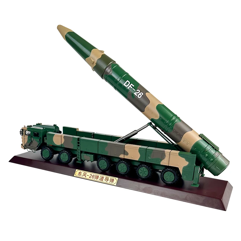 

Diecast 1:35 Scale DF26 Medium And Long Range Anti-ship Ballistic Missile Alloy Finished Vehicle Model Collection Gift Toys