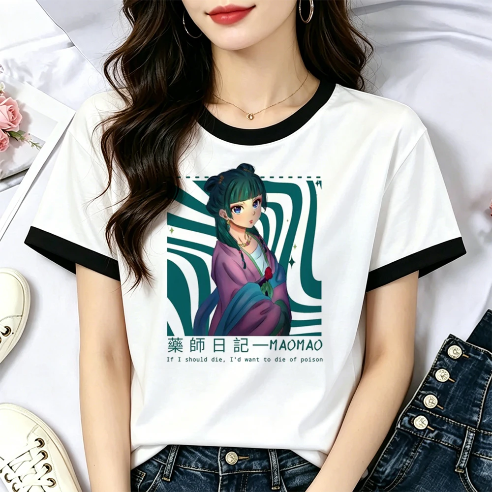the Apothecary Diaries shirt femme vintage graphic gothic japan 2000s t-shirt cute baddie cheap Psychedelic anime