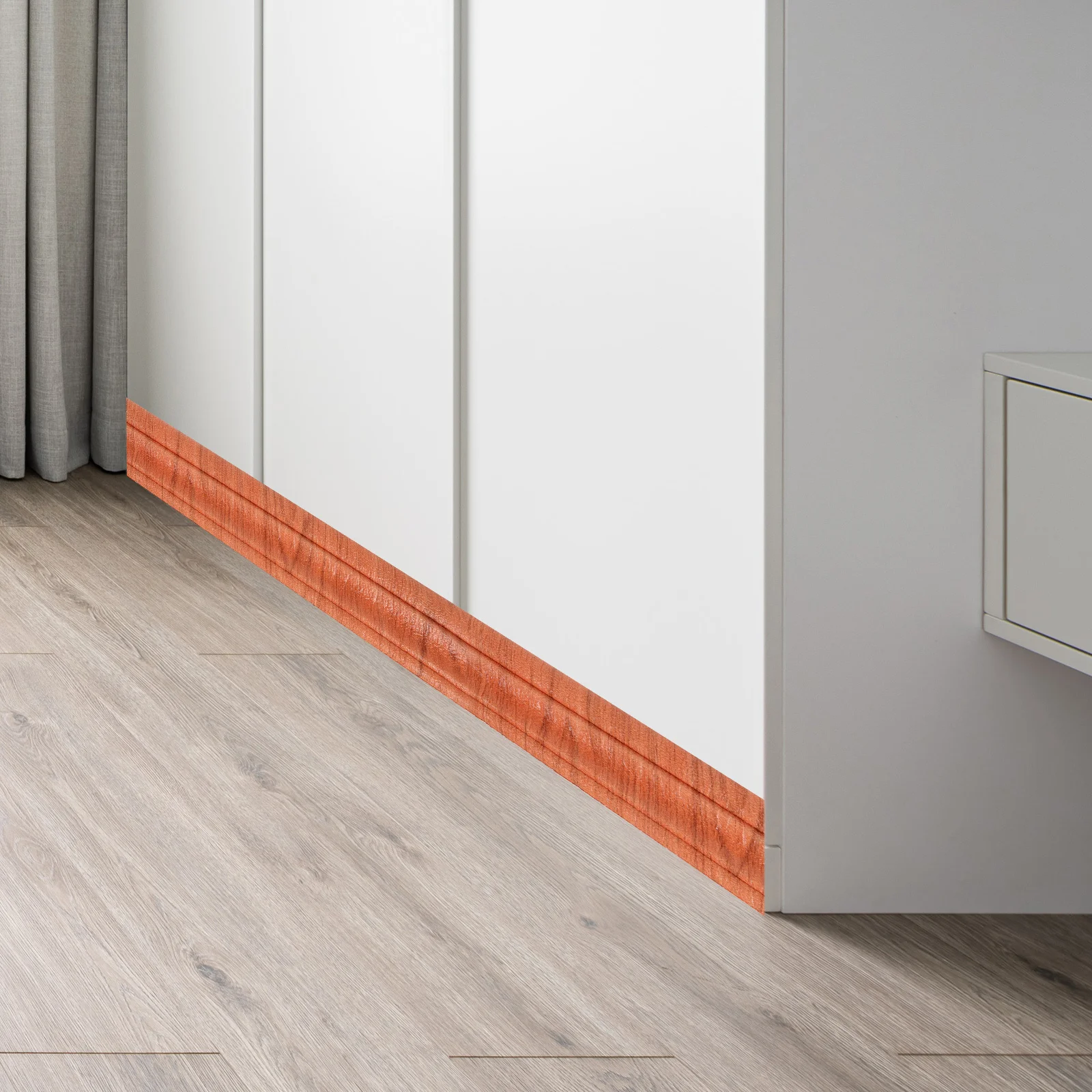 Wall Trim Skirting Border Thickened Baseboard Strip Peel Stick Easy Clean Removable No Marks Exquisite Home Room Decor